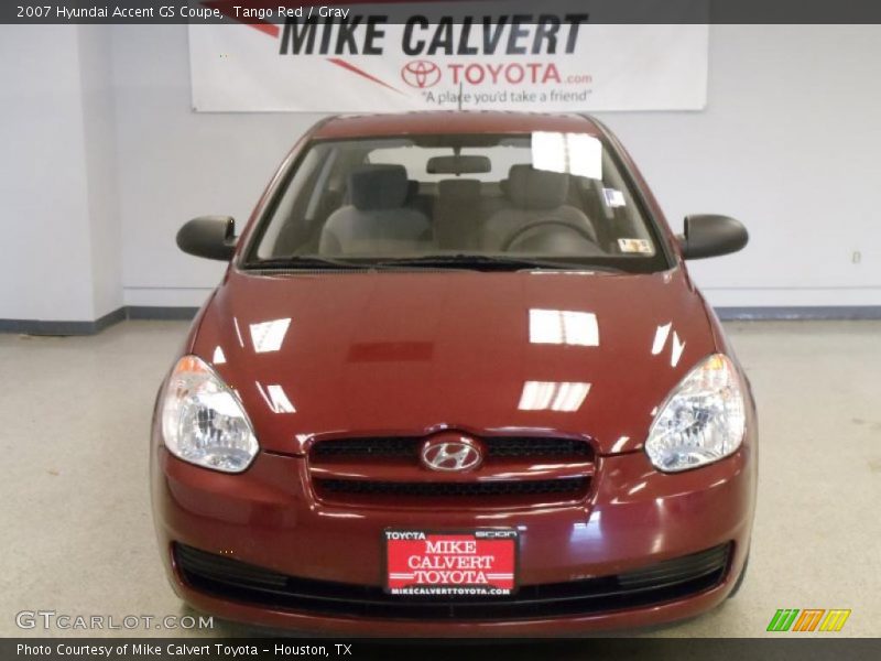 Tango Red / Gray 2007 Hyundai Accent GS Coupe