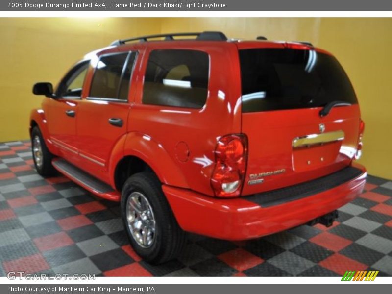 Flame Red / Dark Khaki/Light Graystone 2005 Dodge Durango Limited 4x4