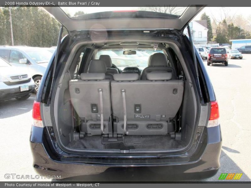 Baltic Blue Pearl / Gray 2008 Honda Odyssey EX-L