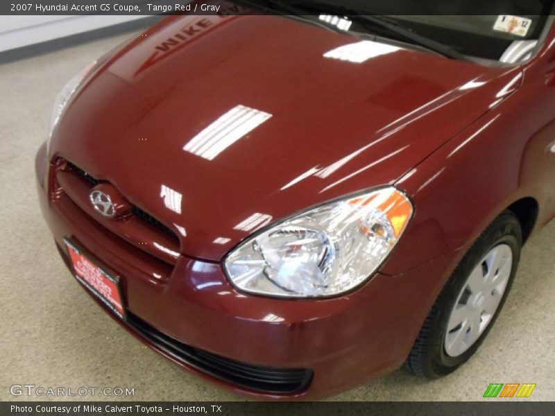 Tango Red / Gray 2007 Hyundai Accent GS Coupe