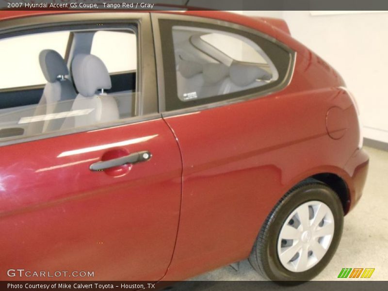 Tango Red / Gray 2007 Hyundai Accent GS Coupe
