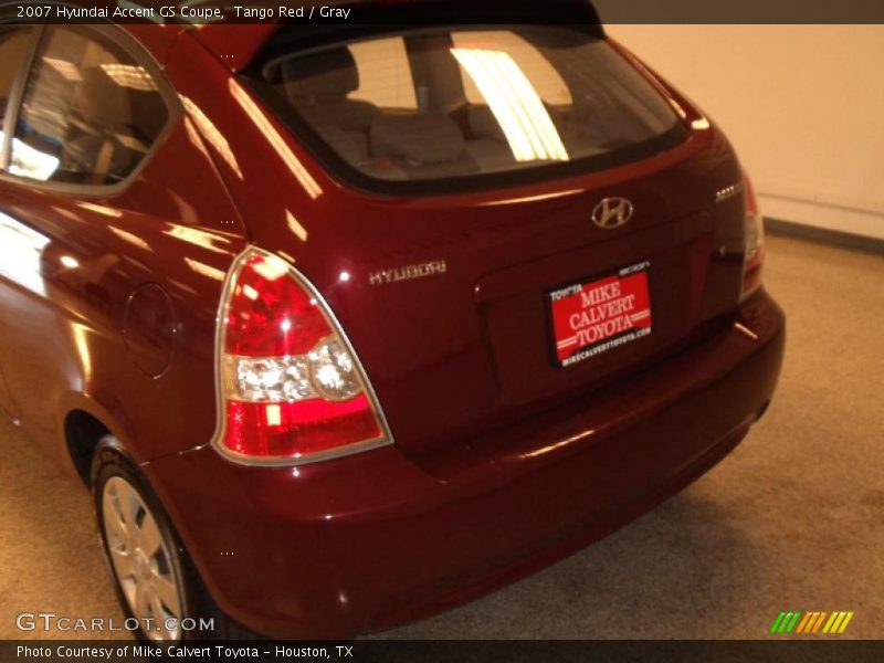 Tango Red / Gray 2007 Hyundai Accent GS Coupe