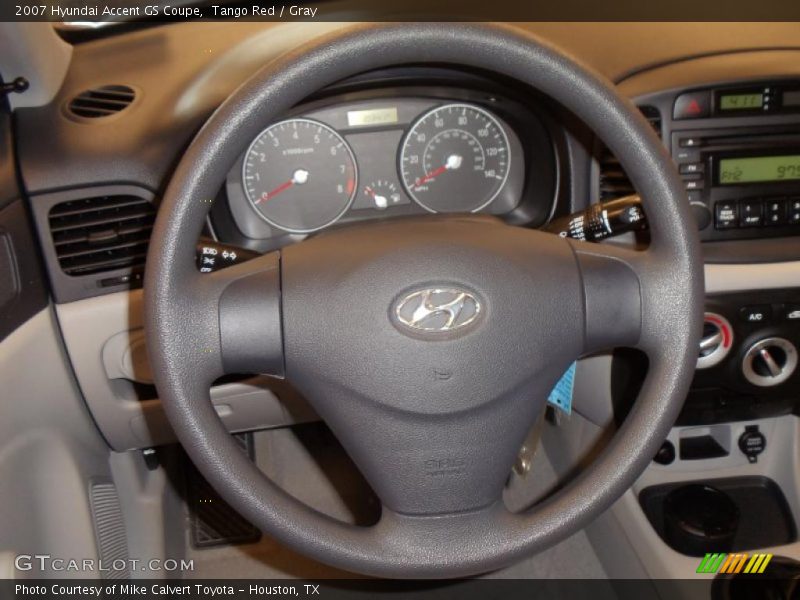 Tango Red / Gray 2007 Hyundai Accent GS Coupe