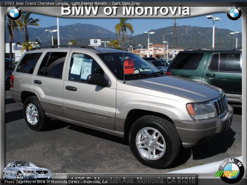 Light Pewter Metallic / Dark Slate Gray 2003 Jeep Grand Cherokee Laredo