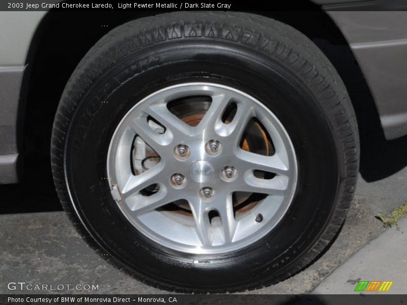 Light Pewter Metallic / Dark Slate Gray 2003 Jeep Grand Cherokee Laredo