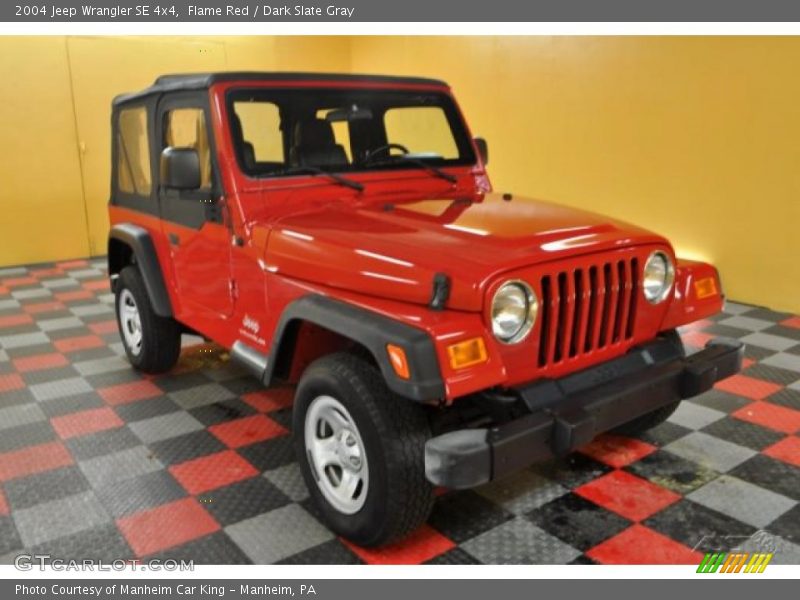 Flame Red / Dark Slate Gray 2004 Jeep Wrangler SE 4x4