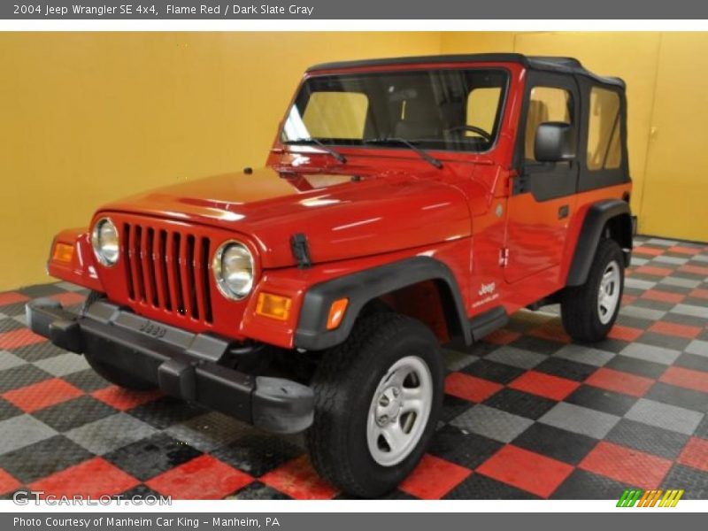 Flame Red / Dark Slate Gray 2004 Jeep Wrangler SE 4x4