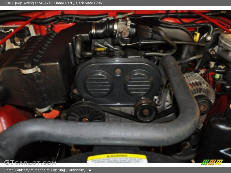 Flame Red / Dark Slate Gray 2004 Jeep Wrangler SE 4x4