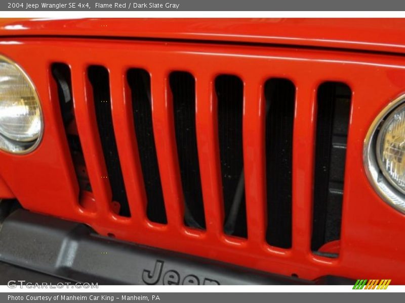 Flame Red / Dark Slate Gray 2004 Jeep Wrangler SE 4x4