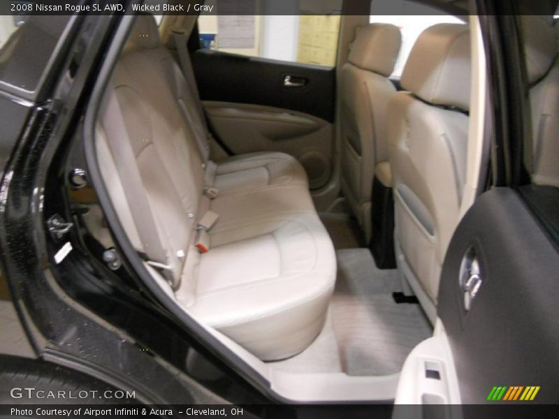 Wicked Black / Gray 2008 Nissan Rogue SL AWD