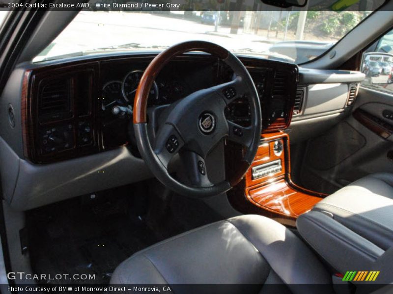 White Diamond / Pewter Gray 2004 Cadillac Escalade AWD