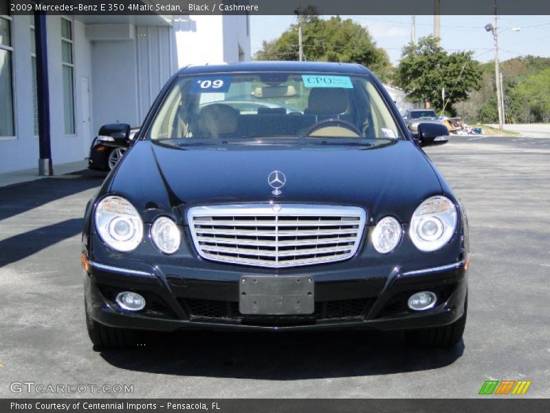 Black / Cashmere 2009 Mercedes-Benz E 350 4Matic Sedan