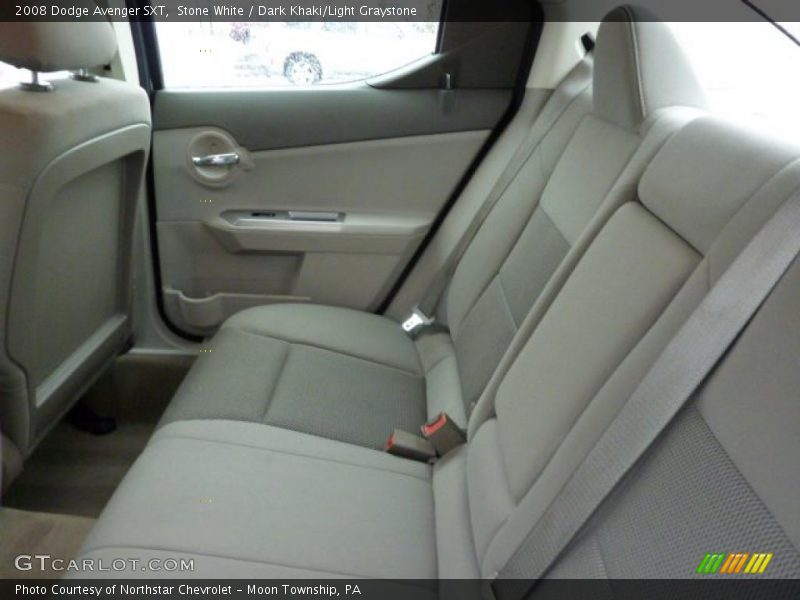 Stone White / Dark Khaki/Light Graystone 2008 Dodge Avenger SXT