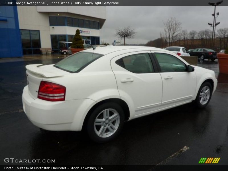 Stone White / Dark Khaki/Light Graystone 2008 Dodge Avenger SXT