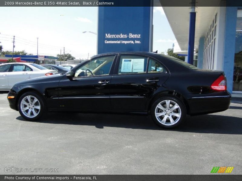 Black / Cashmere 2009 Mercedes-Benz E 350 4Matic Sedan