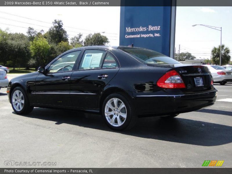 Black / Cashmere 2009 Mercedes-Benz E 350 4Matic Sedan
