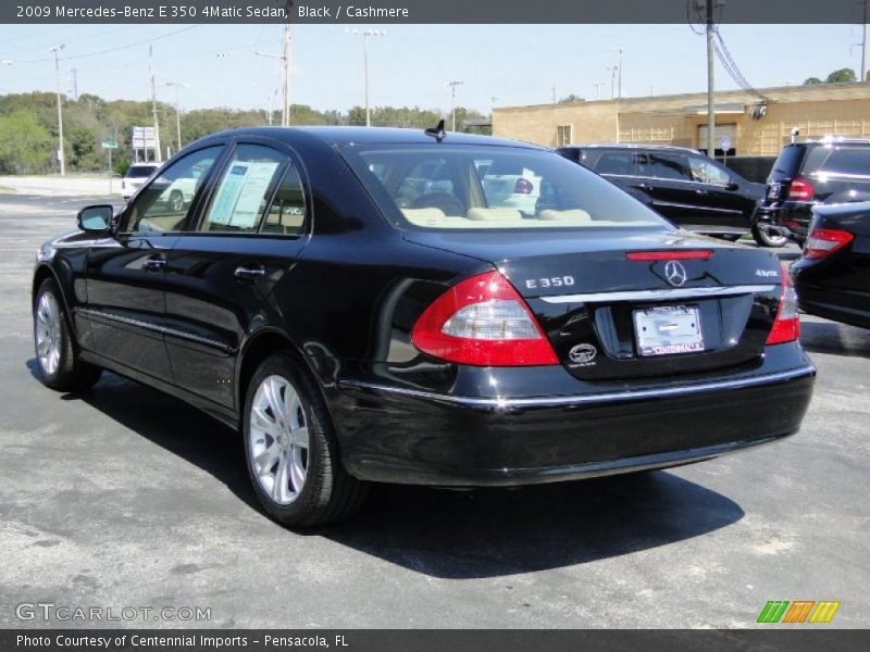 Black / Cashmere 2009 Mercedes-Benz E 350 4Matic Sedan
