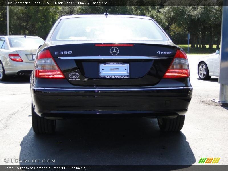 Black / Cashmere 2009 Mercedes-Benz E 350 4Matic Sedan
