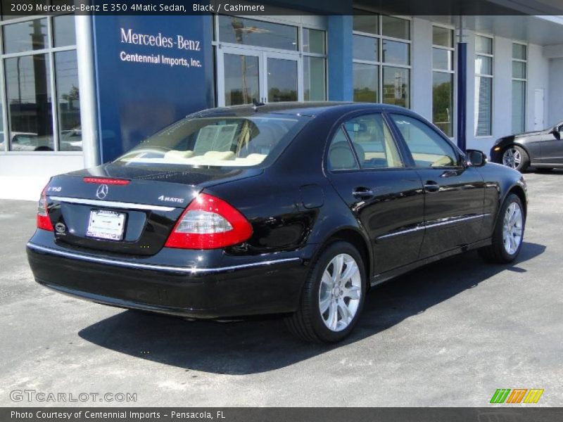 Black / Cashmere 2009 Mercedes-Benz E 350 4Matic Sedan