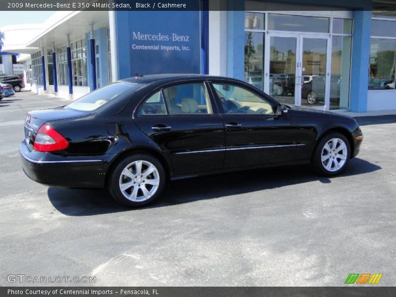 Black / Cashmere 2009 Mercedes-Benz E 350 4Matic Sedan