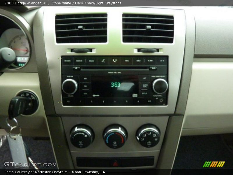 Stone White / Dark Khaki/Light Graystone 2008 Dodge Avenger SXT