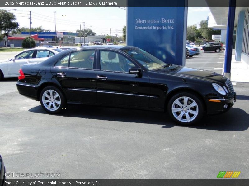 Black / Cashmere 2009 Mercedes-Benz E 350 4Matic Sedan