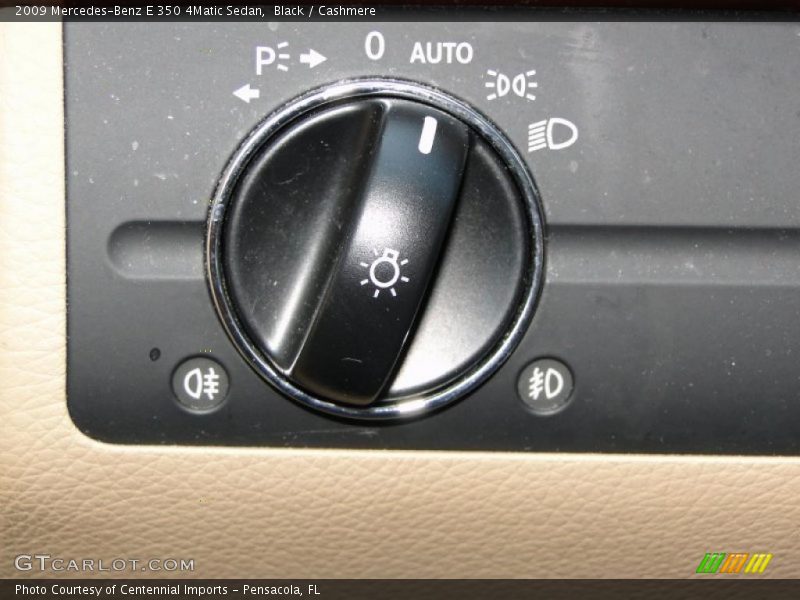 Black / Cashmere 2009 Mercedes-Benz E 350 4Matic Sedan