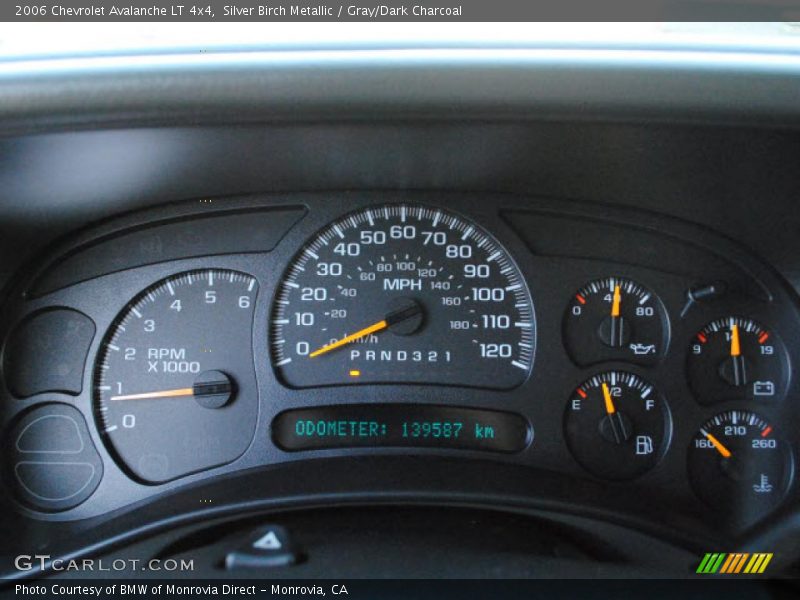 Silver Birch Metallic / Gray/Dark Charcoal 2006 Chevrolet Avalanche LT 4x4