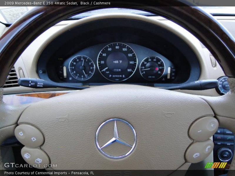Black / Cashmere 2009 Mercedes-Benz E 350 4Matic Sedan