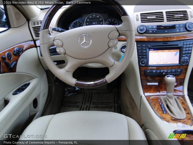 Black / Cashmere 2009 Mercedes-Benz E 350 4Matic Sedan