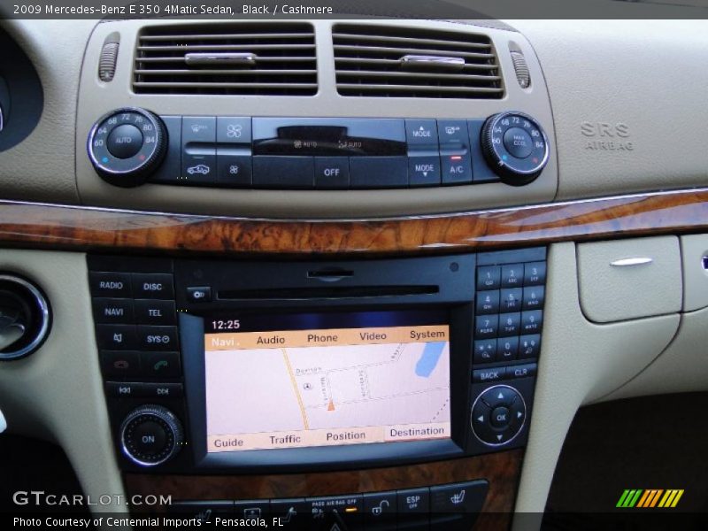 Black / Cashmere 2009 Mercedes-Benz E 350 4Matic Sedan