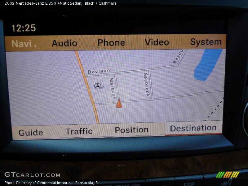 Black / Cashmere 2009 Mercedes-Benz E 350 4Matic Sedan