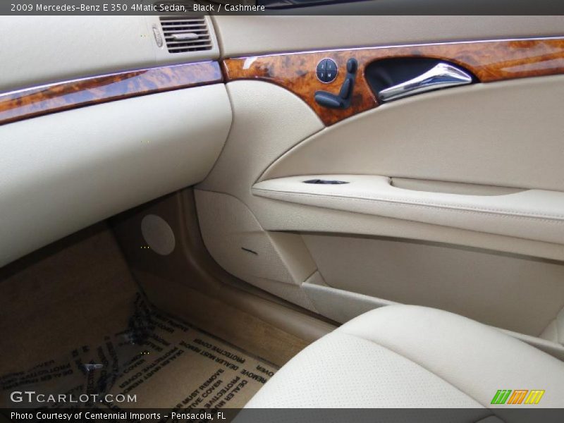 Black / Cashmere 2009 Mercedes-Benz E 350 4Matic Sedan
