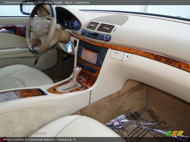 Black / Cashmere 2009 Mercedes-Benz E 350 4Matic Sedan