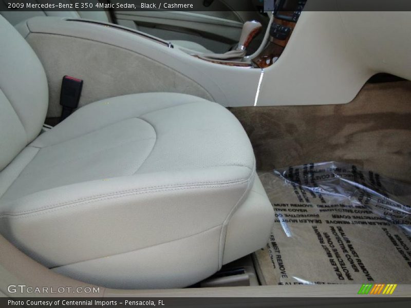 Black / Cashmere 2009 Mercedes-Benz E 350 4Matic Sedan