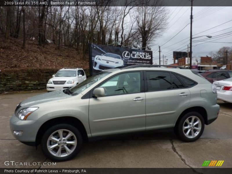 Bamboo Pearl / Parchment 2009 Lexus RX 350 AWD