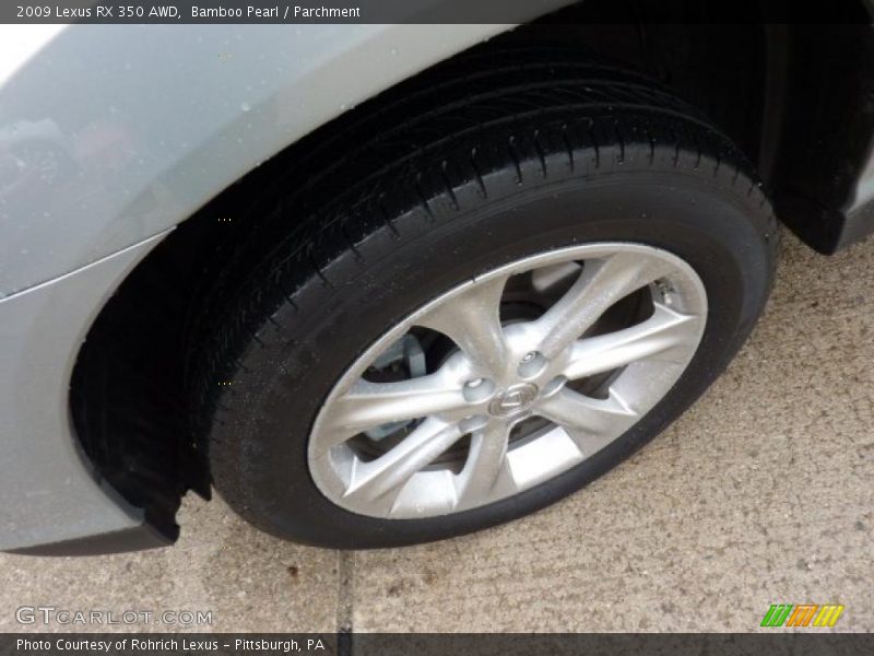 Bamboo Pearl / Parchment 2009 Lexus RX 350 AWD