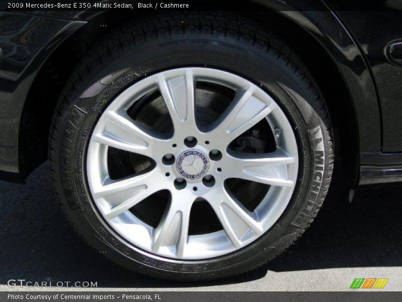 Black / Cashmere 2009 Mercedes-Benz E 350 4Matic Sedan