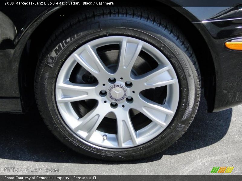 Black / Cashmere 2009 Mercedes-Benz E 350 4Matic Sedan