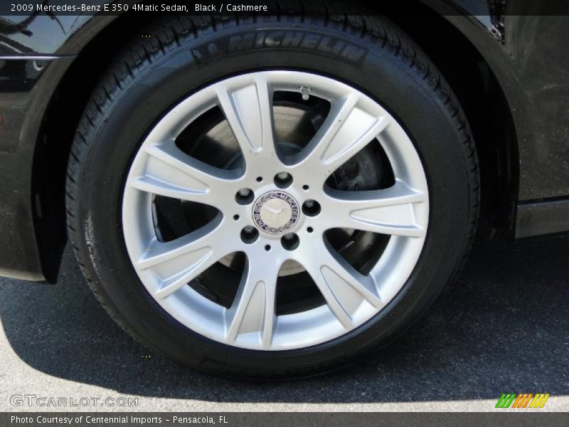 Black / Cashmere 2009 Mercedes-Benz E 350 4Matic Sedan