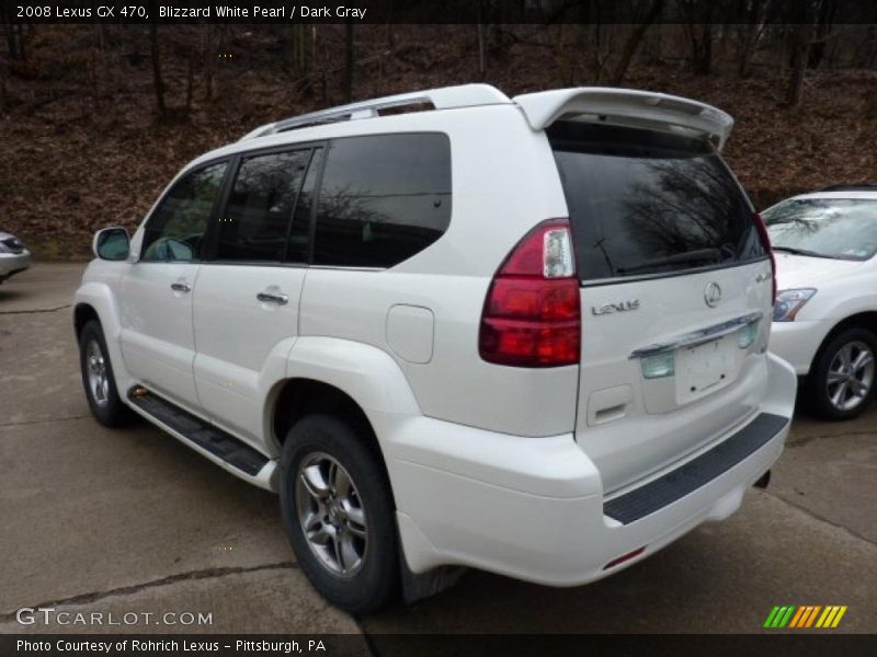 Blizzard White Pearl / Dark Gray 2008 Lexus GX 470