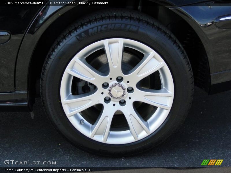 Black / Cashmere 2009 Mercedes-Benz E 350 4Matic Sedan