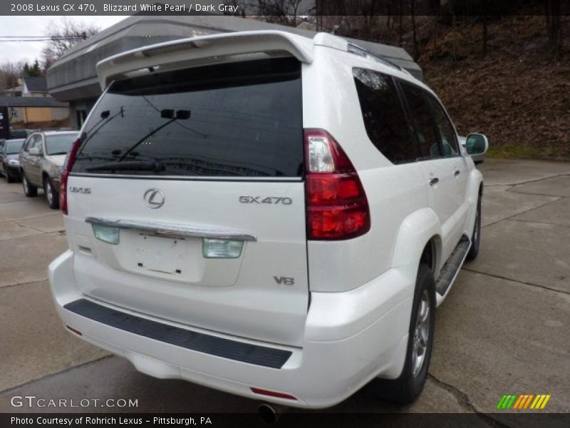 Blizzard White Pearl / Dark Gray 2008 Lexus GX 470