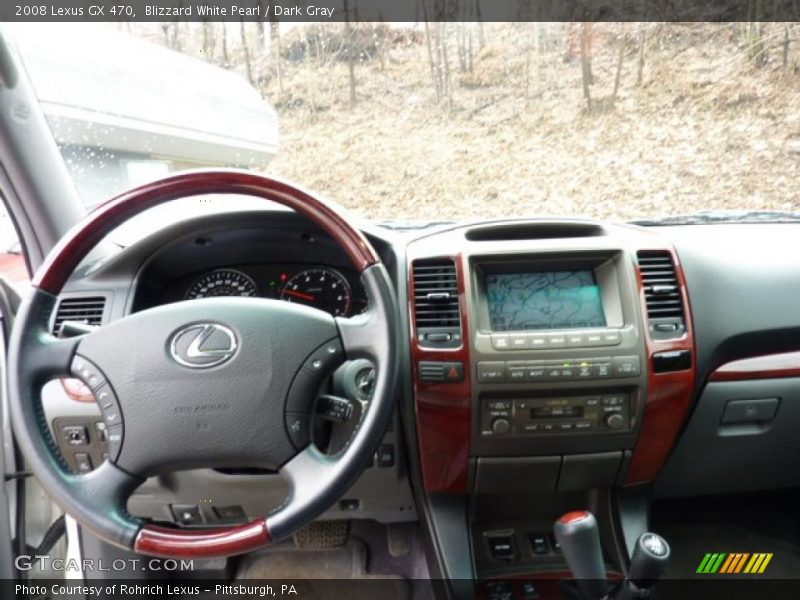 Blizzard White Pearl / Dark Gray 2008 Lexus GX 470