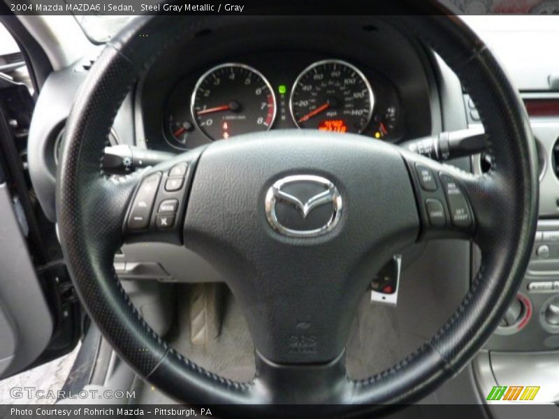 Steel Gray Metallic / Gray 2004 Mazda MAZDA6 i Sedan