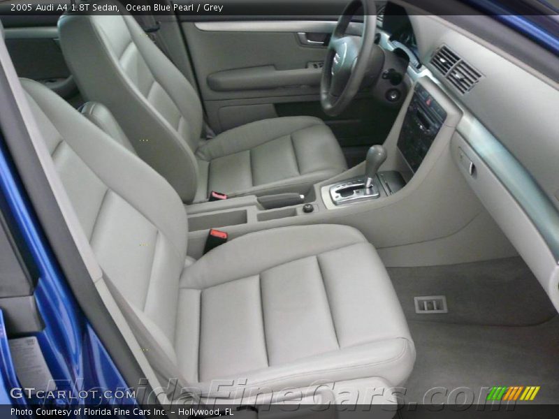 Ocean Blue Pearl / Grey 2005 Audi A4 1.8T Sedan