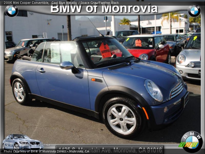 Cool Blue Metallic / Space Gray/Panther Black 2006 Mini Cooper Convertible