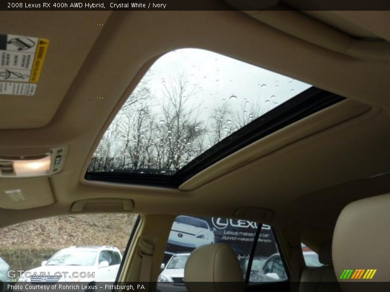 Crystal White / Ivory 2008 Lexus RX 400h AWD Hybrid