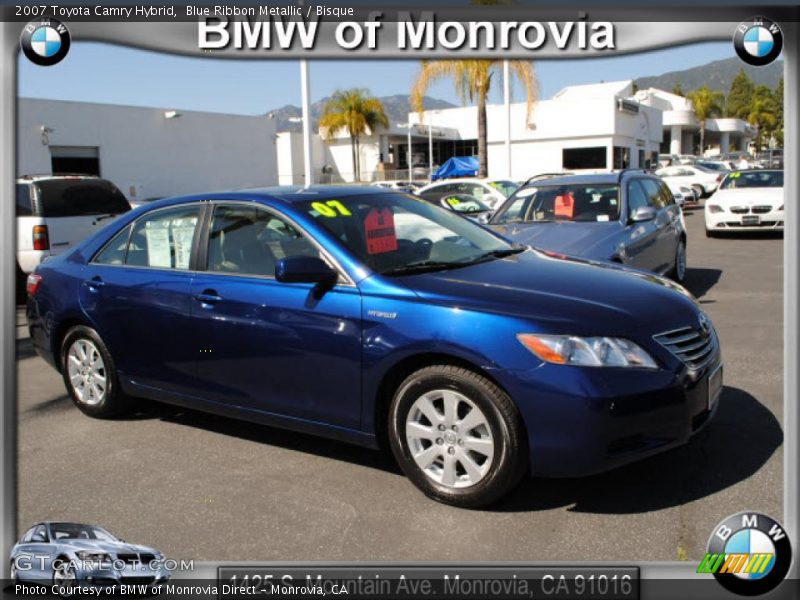 Blue Ribbon Metallic / Bisque 2007 Toyota Camry Hybrid