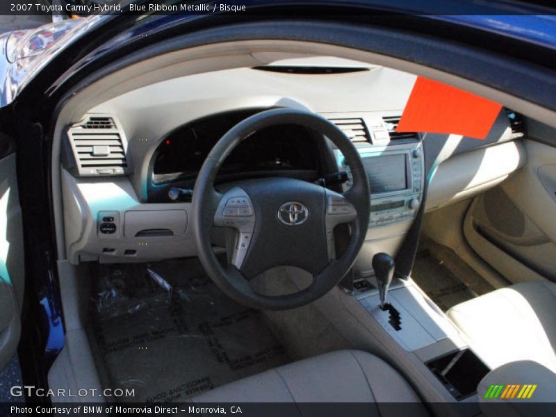 Blue Ribbon Metallic / Bisque 2007 Toyota Camry Hybrid